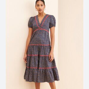 Anthropologie Afternoon Frida Midi Dress M